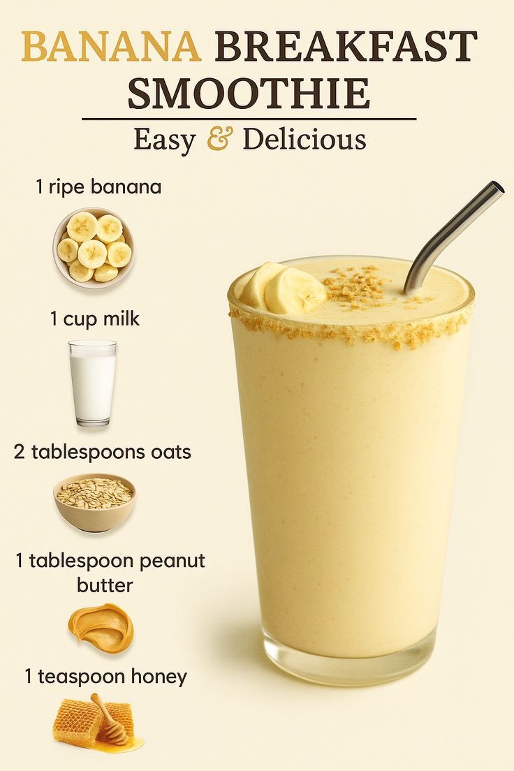 Banana Breakfast Smoothie: The Perfect Healthy Morning Drink to Start Your Day