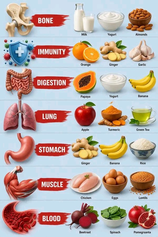 The Ultimate Guide to Healthy Foods for Every Organ in Your Body