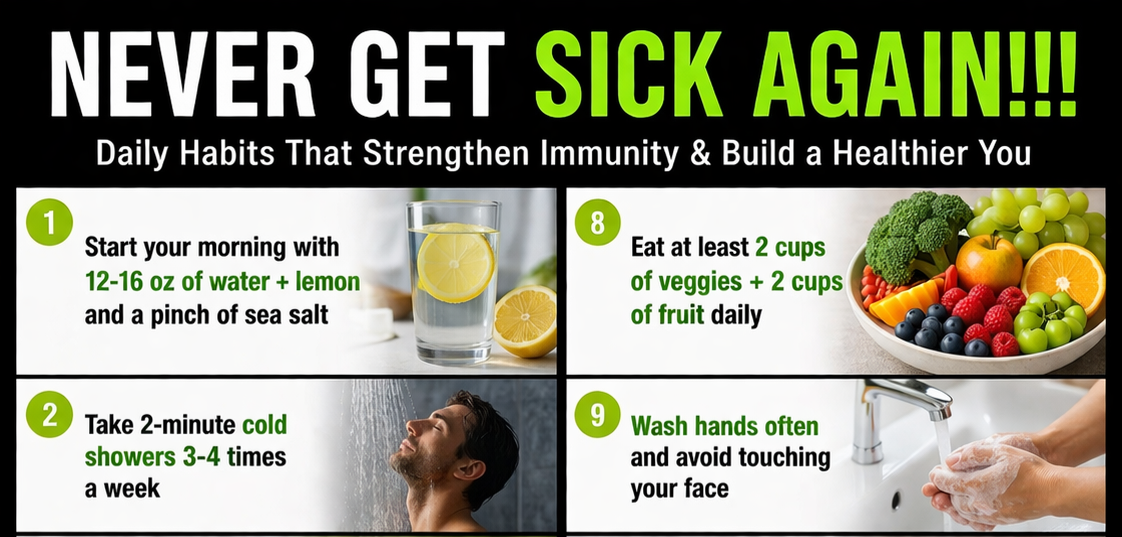 NEVER GET SICK AGAIN